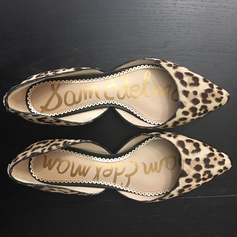 Sam Edelman Rodney Leopard Print Flats Sz 5